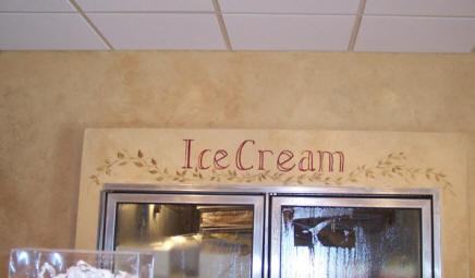 A Taste of Home Bakery, faux finish walls