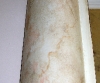 Column shimmered plaster and acrylics