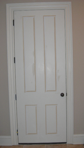 Flat panel door -- trompe l\'oeil